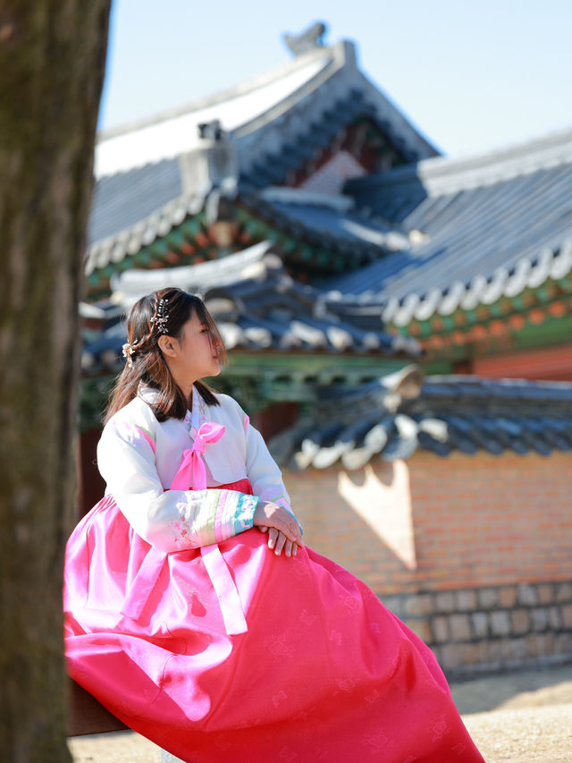 Wearing Hanbok at Gyeongbokgung