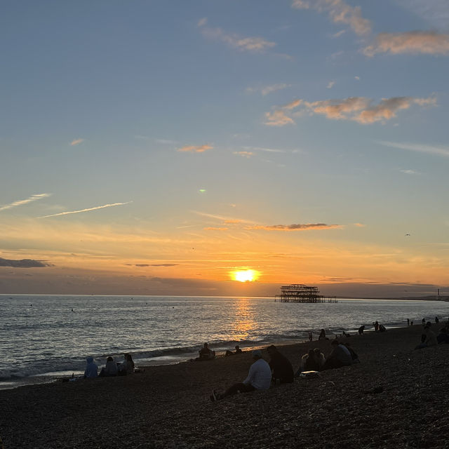 Golden Hour at Brighton Beach