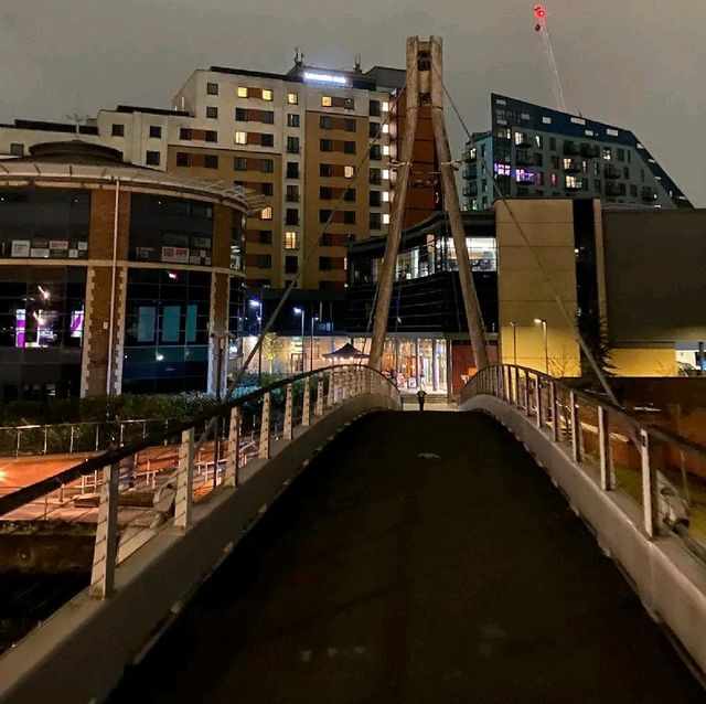during Christmas, and the city was beautifully festive