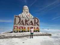 해외여행 볼리비아 우유니 사막의 Plaza de las Banderas Uyuni