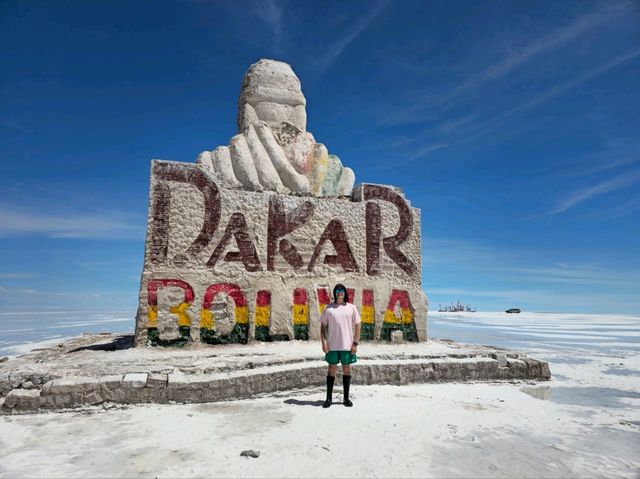 해외여행 볼리비아 우유니 사막의 Plaza de las Banderas Uyuni