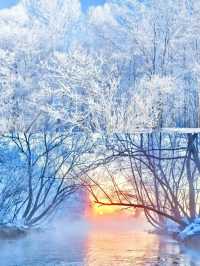 吉林霧凇 晨起觀景赴一場冰雪之約