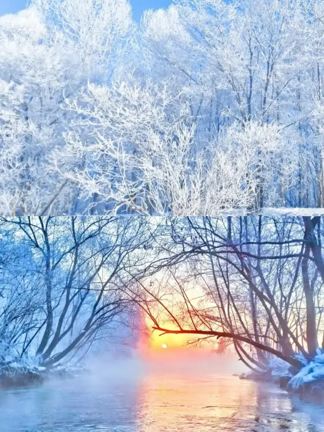 Jilin Rime, get up early to see the scenery and go to a snow appointment