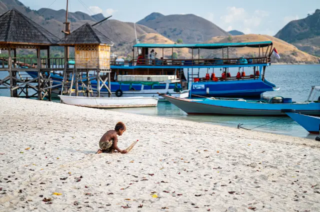 Komodo's unnamed small island, like the end of the world