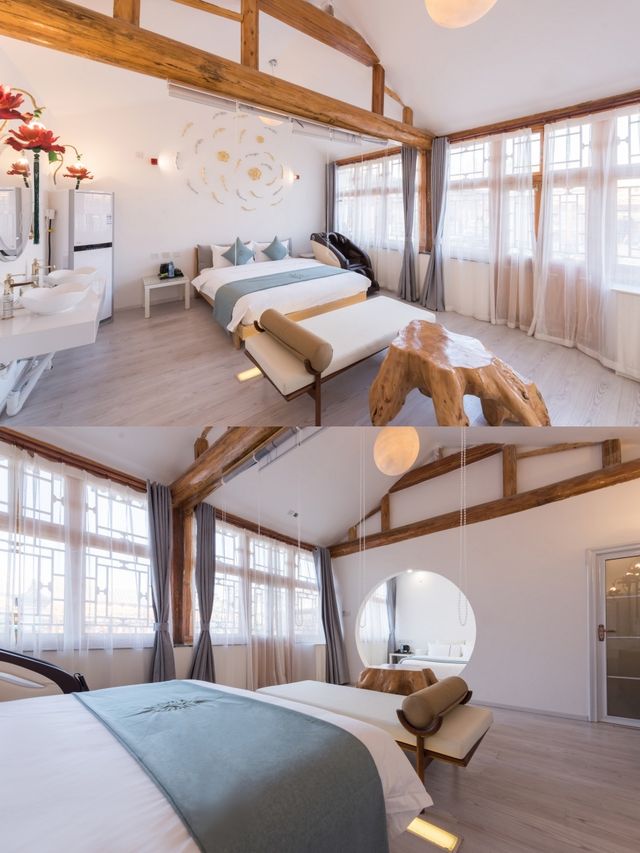 北京春天住進八達嶺長城旁的四合院小宅
