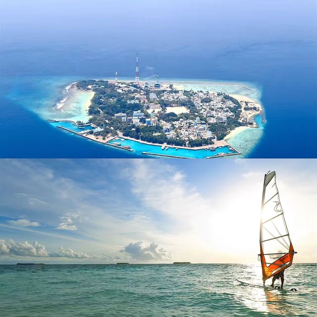 呼魯馬累海洋大酒店正宗海景餐廳，拍照效果非常漂亮！