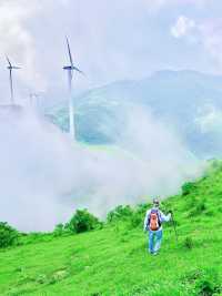 廣東雲浮新興風車山：空氣好，風景好，是一個好地方