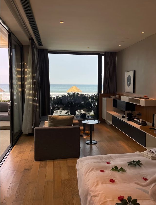 入住了一線海景視野的神仙酒店！