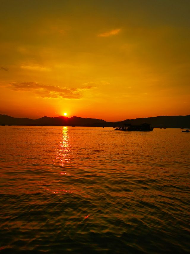 杭州西湖必看絕美夕陽
