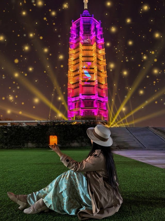 南京旅遊不要放過大報恩寺的夜景