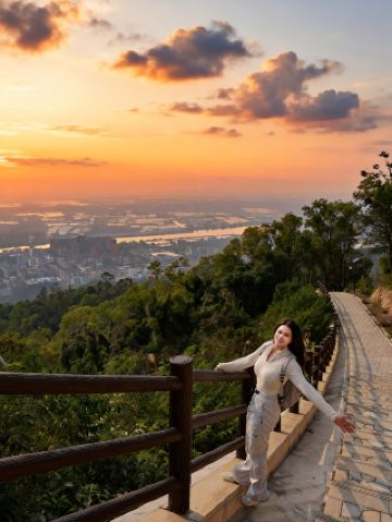 Climbed the first mountain of the new year in Zhongshan, a newbie rushing with eyes closed