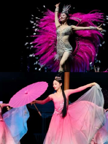 I was blown away by the intangible cultural heritage performance at the Shanghai Romance Park!