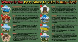 Where are the best places to visit from August to October? See if any are on your travel list