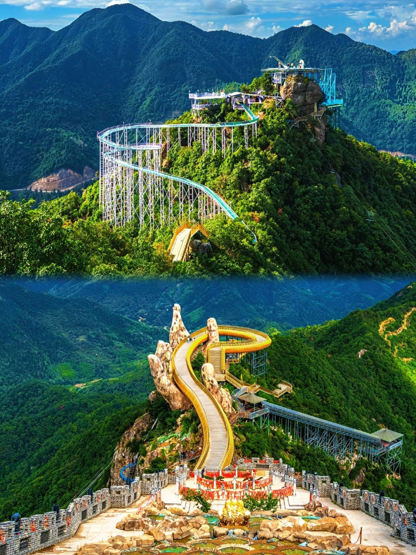 Please don't let this hidden Hangzhou wonderland go viral! Take the escalator up and the slide down—a lazy person's paradise