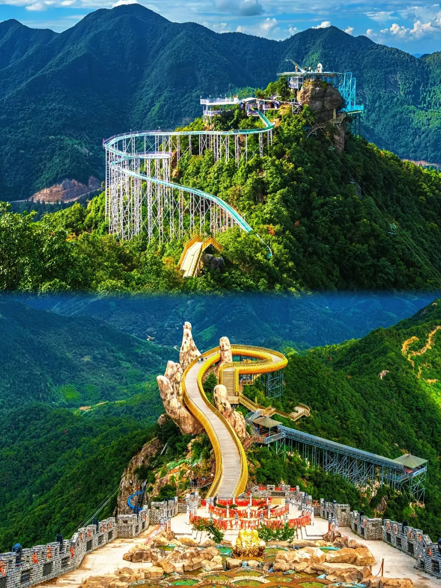 Please don't let this hidden Hangzhou wonderland go viral! Take the escalator up and the slide down—a lazy person's paradise