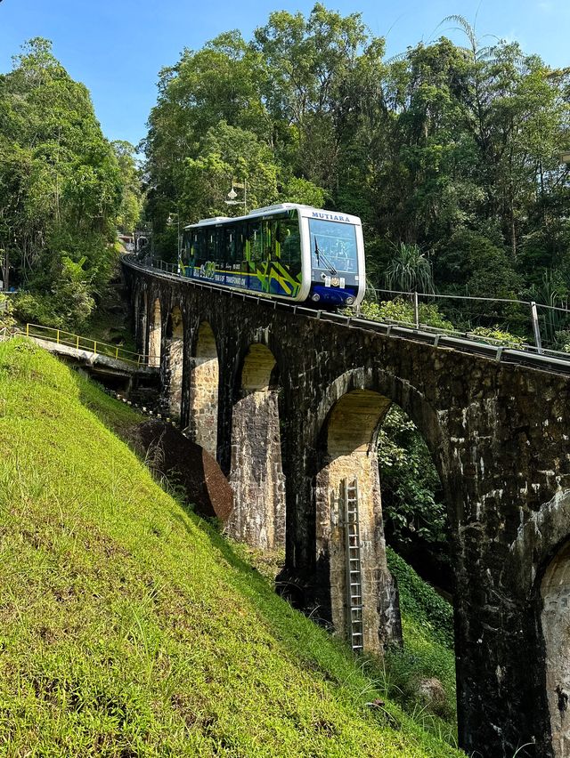 Incredible funicular of Penang Hill