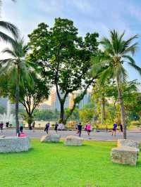 In the heart of Bangkok at Lumphini Park!