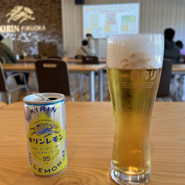 갓 나온 맥주를 바로 먹어보는 기린 맥주공장!