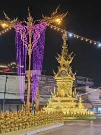 หอนาฬิกาเชียงรายเปลี่ยนสี ต้อนรับปี 2024