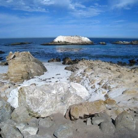 Beautiful coastline beach on road trip