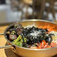 將軍澳韓式cafe 烤日本麻糬棉花糖窩夫$78