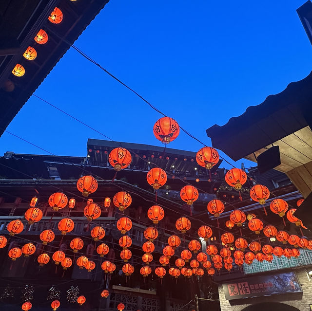 【台灣九份】燈籠夜景，適合黃昏時分的浪漫之旅