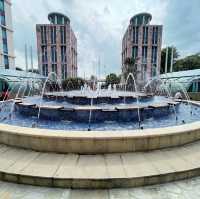 Lovely outdoor atrium at Resorts World Sentosa