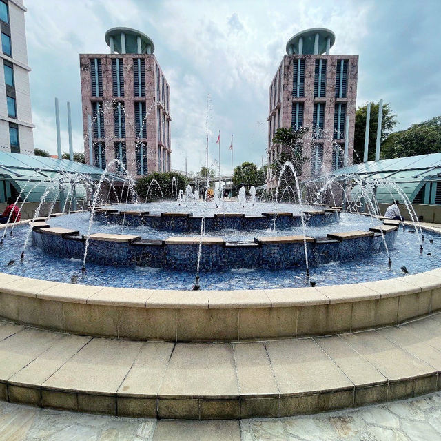 Lovely outdoor atrium at Resorts World Sentosa