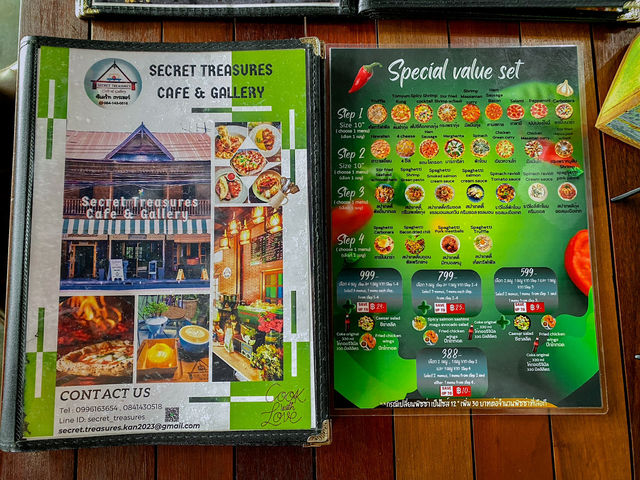 รีวิว Secret Treasures Cafe & Gallery กาญจนบุรี 🖼️