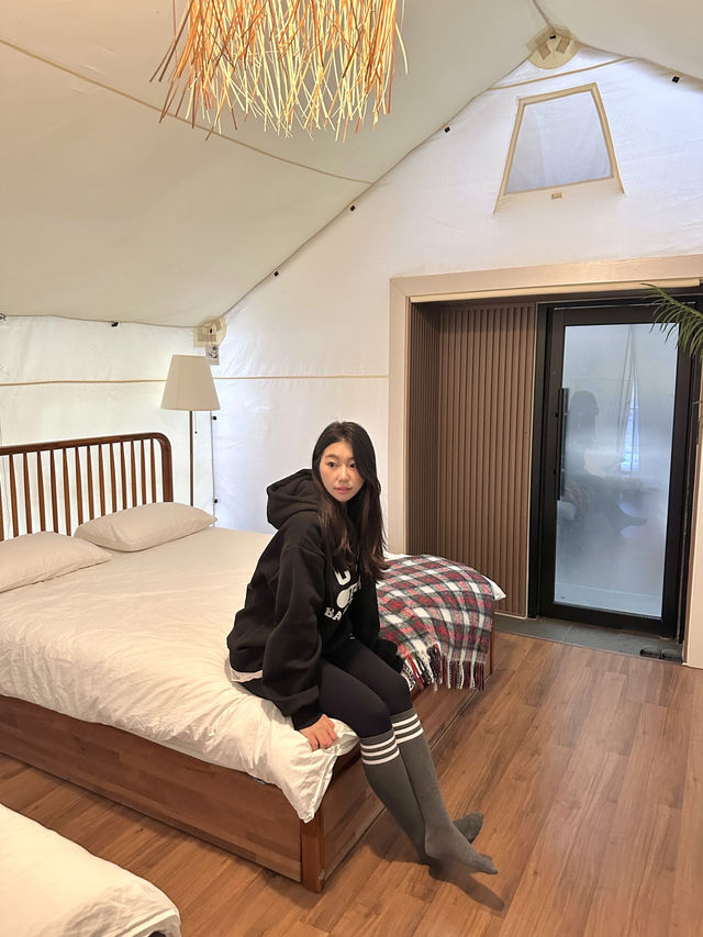 인천 영흥도 가성비 + 감성 모두 잡은 온수풀 글램핑 🫧🏕️