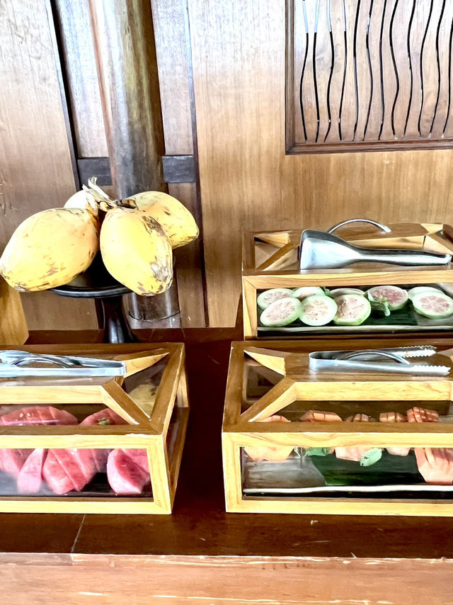 Breakfast buffet ที่โรงแรม Alila Ubud บาหลี