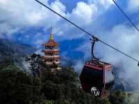 “The Heavenly Gateway: Chin Swee Temple Above the Clouds”
