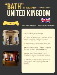 Bath 3-days itinerary 