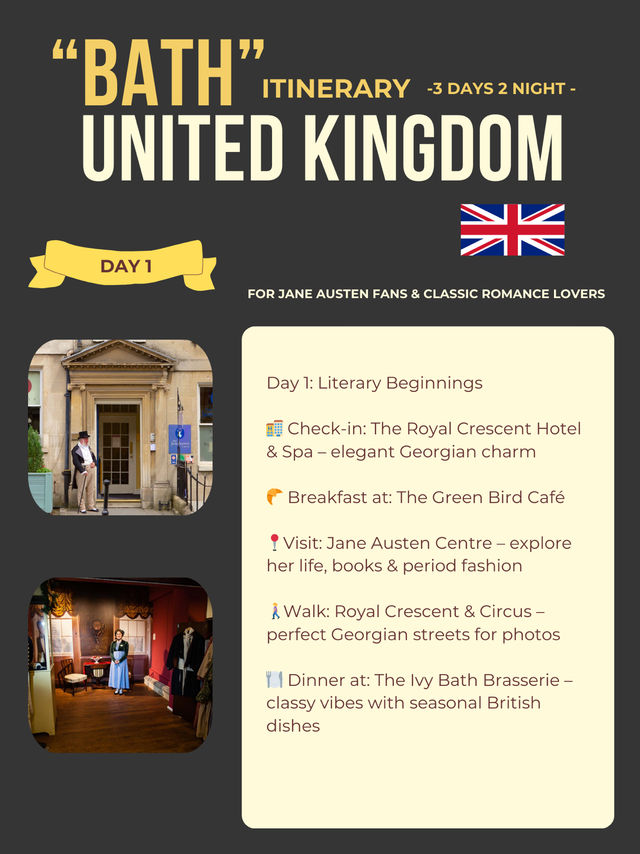 Bath 3-days itinerary 