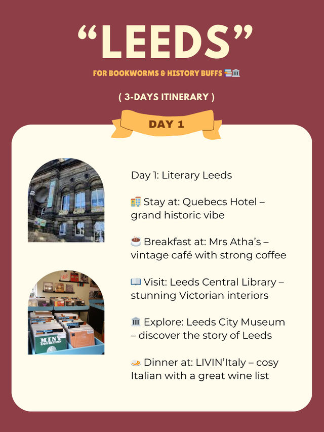 Leeds 3-days itinerary 