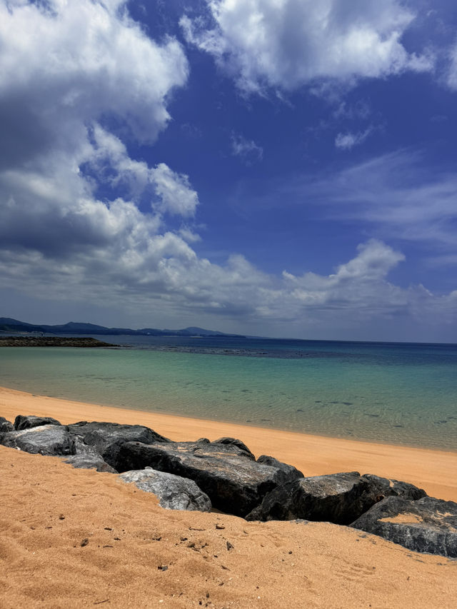 沖繩｜名護的秘境海灘 獨享這片東江海岸清澈海水