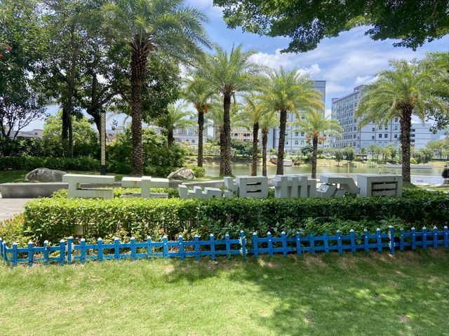 深圳萬豐湖濕地公園✨🌴城市中的自然綠洲🏞️