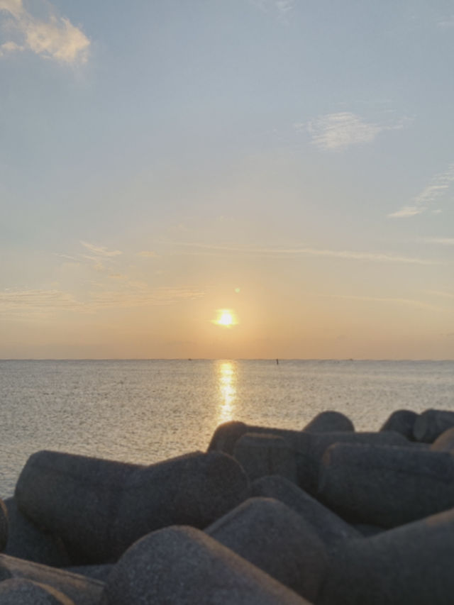 🌅오키나와의 석양 맛집 데포 아일랜드