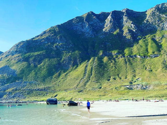 Soaking Up the Beauty of Haukland Beach