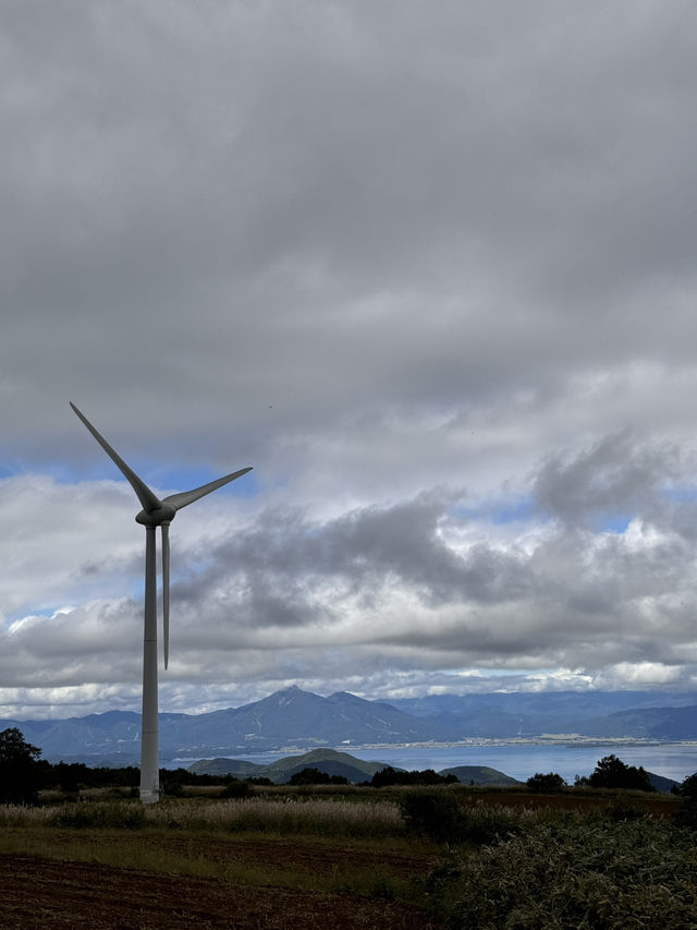 33基の風力発電が並ぶ風と絶景の公園  33基の風力発電が並ぶ風と絶景の公園
