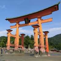 海中島居+海上神社+神之使者一在嚴島神社散策