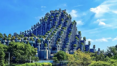 TIAN AN 1,000 TREES - 上海超前衛空中花園，河畔的未來派建築 — traveler post in 巴比倫省