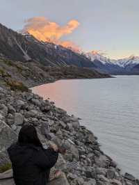 A sunrise in Mt Cook