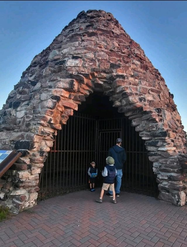 Catch the Sunrise over Lake Superior by the Beehive Kiln on the Iron Ore Heritage Trail Catch the Sunrise over Lake Superior by the Beehive Kiln on the Iron Ore Heritage Trail