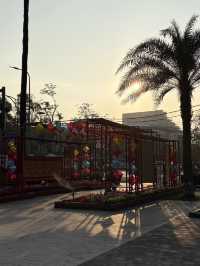 The scenic train from Danang to the Imperial City Hue, Vietnam. 