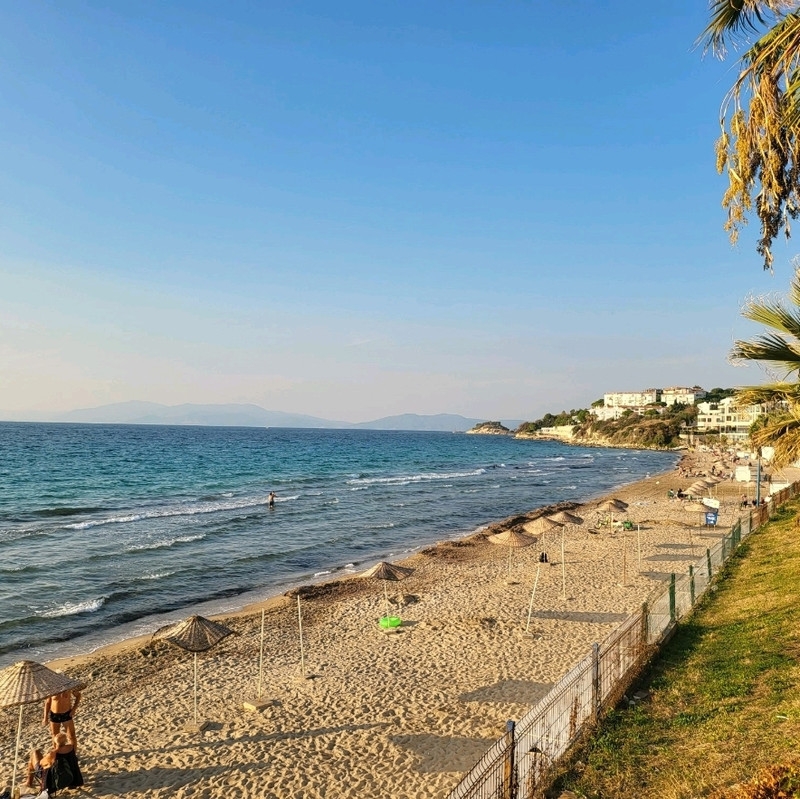 🌊☀️Kuşadasi Ladies Beach (Kadınlar Denizi)turkey🇹🇷 — Where the Aegean Sparkles! 🇹🇷💙