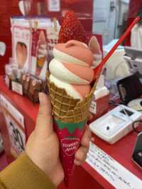 真假一樣的士多啤梨雪糕🍓🍦