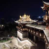 A Temple with a beautiful Night View 