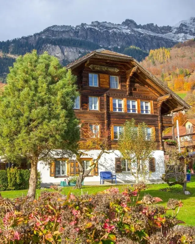 Isn't it beautiful? The deep autumn of a Swiss town