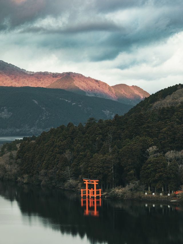旅拍風光｜箱根的夕陽｜富士山與鳥居⛩️
